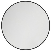 Black Lyla Round Stainless Steel Wall Mirror